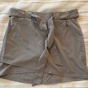Kyodan Taupe Women's Skort with Tie Waist